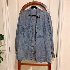 Jane and Delancey Soft Button up - Chambray - Size 2X